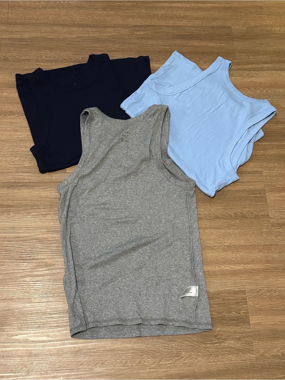 Large Top 3-Pack - Navy, Light Blue & Gray
